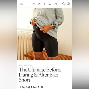 Maternity bike shorts by Hatch